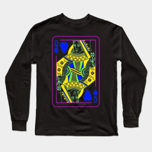 Queen of Hearts Bright Mode Long Sleeve T-Shirt